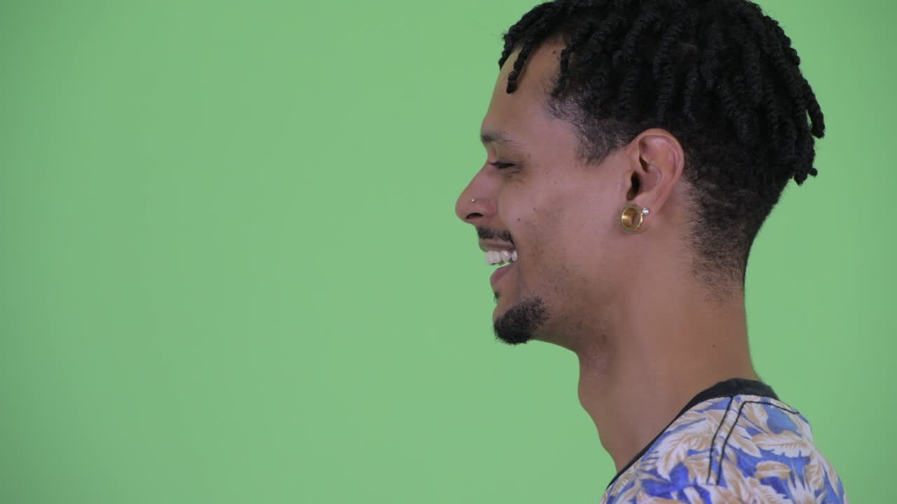 Young handsome African man with dreadlocks