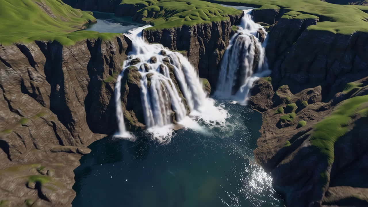 Epic Waterfall Landscape