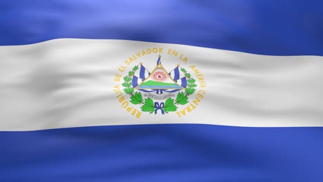 waving "el salvador" flag - loop