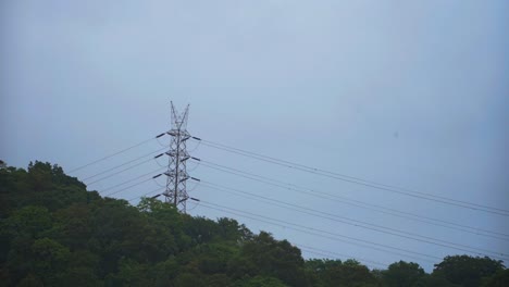 tower on moutain timelpas moving cloud