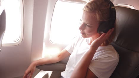 la belleza del avión de música