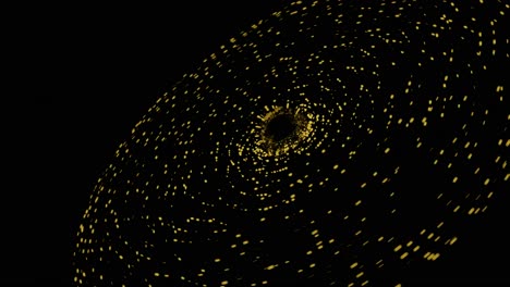 golden spiral light trails