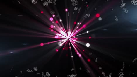 animación digital de senderos de luz naranja brillantes contra senderos de luz