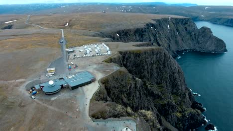 노르웨이 북부의 북쪽 케이프 (nordkapp).