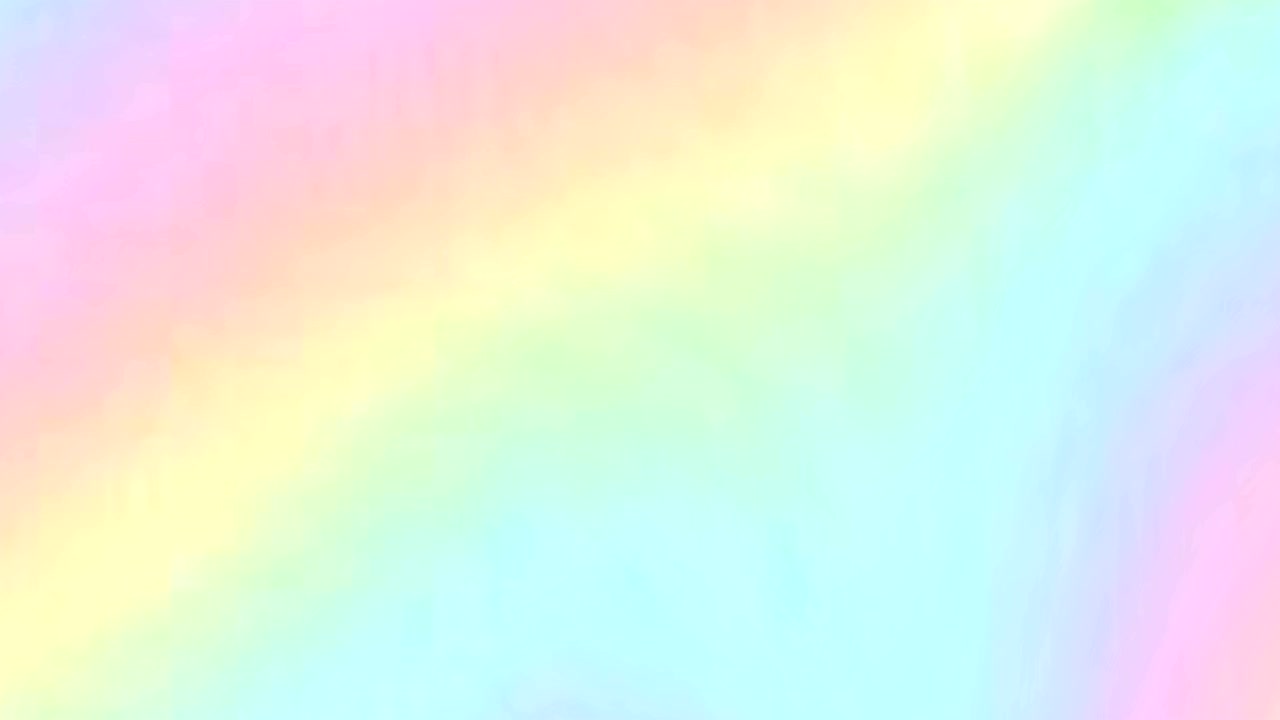 무지개 애니메이션, 다채로운 추상적인 배경, 무지개와 함께 파스텔 하늘에 유니콘, 귀여운 밝은 사탕 배경.