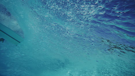 underwater view of ocean waves
