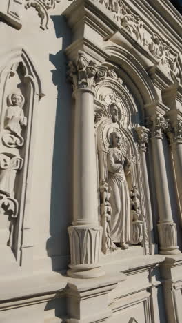 ornate architectural details of a church
