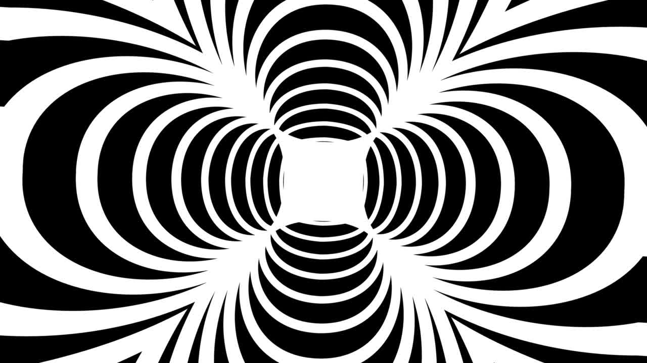 fondo hipnótico de líneas blancas y negras