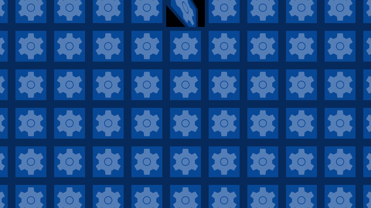 Blue Gears Pattern