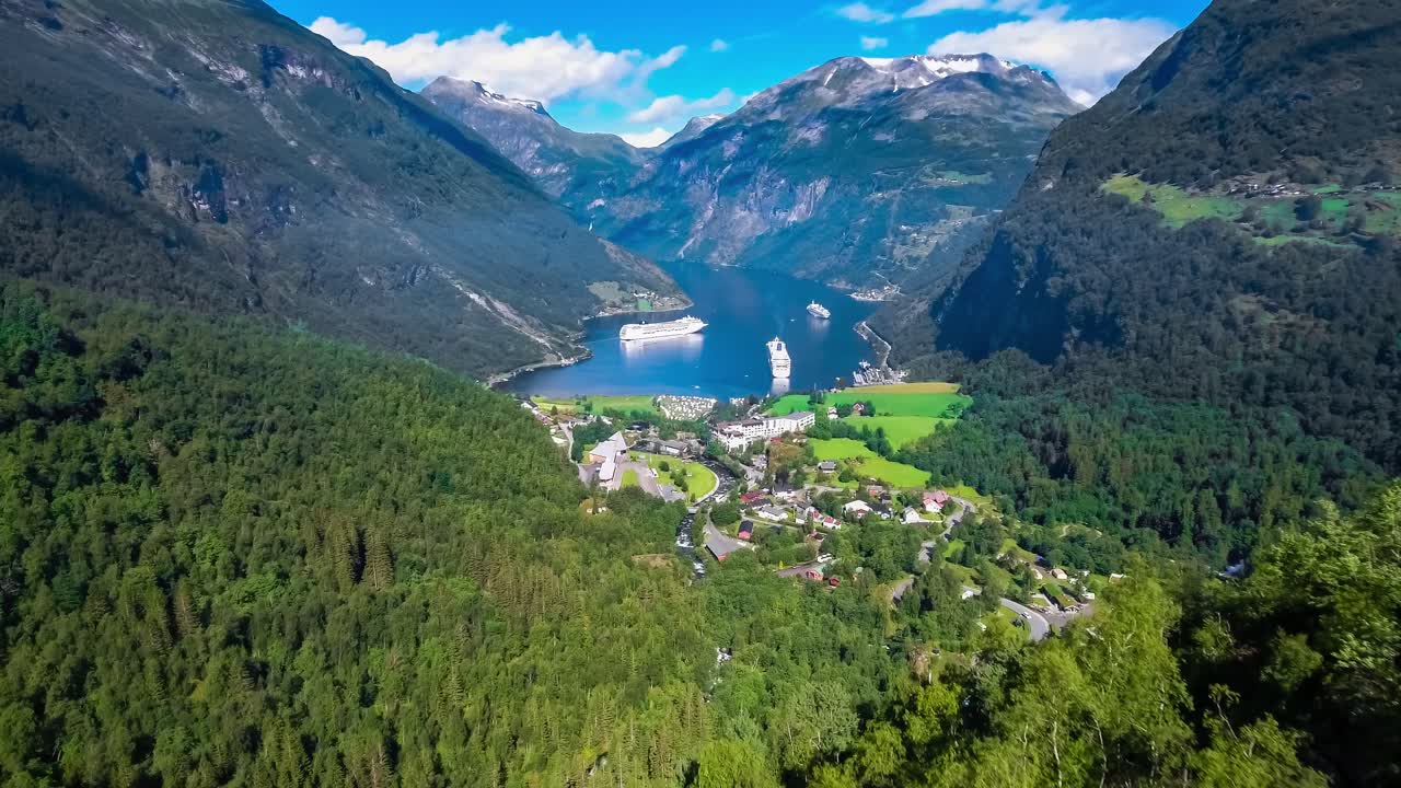 el fiordo de geiranger, noruega.