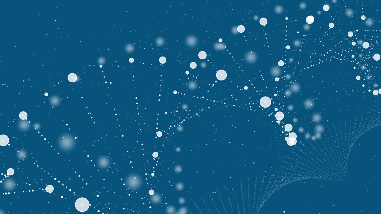 Abstract rotating glittering DNA animation