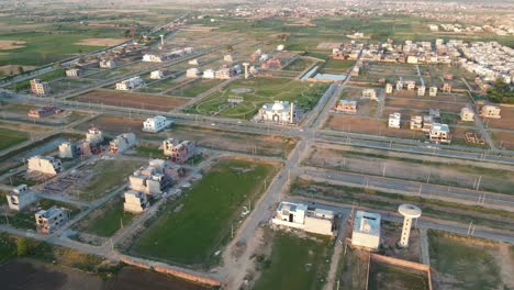 Drone-view-of-the-modern-residential-housing-society-in-Pakistan