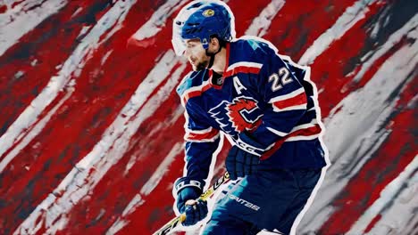 jugador de hockey en acción