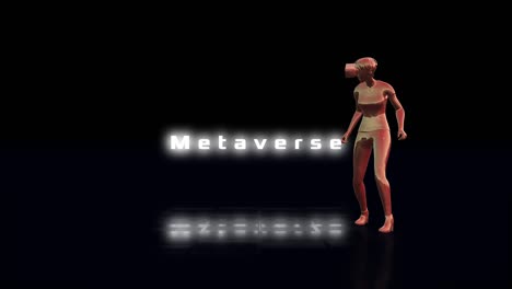 abstraktes metaverse-hintergrund 4k