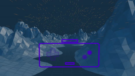 animación de la plataforma de juego en el espacio del metaverso en fondo naval