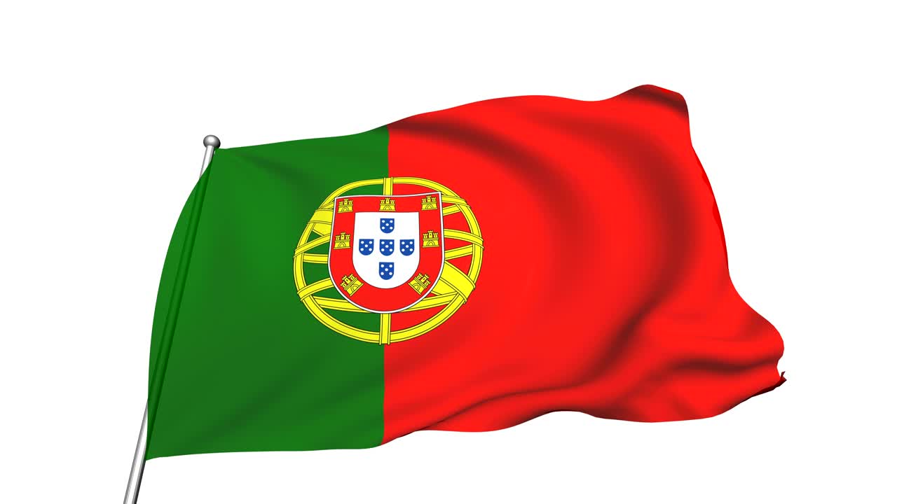 포르투갈의 발은 바람에 직물 구조, 알파 채널 (반투명, loopable)