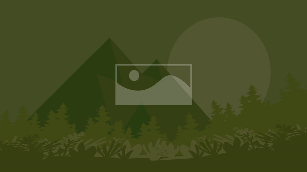 경관 위의 바이너리 코딩과 아이콘의 애니메이션