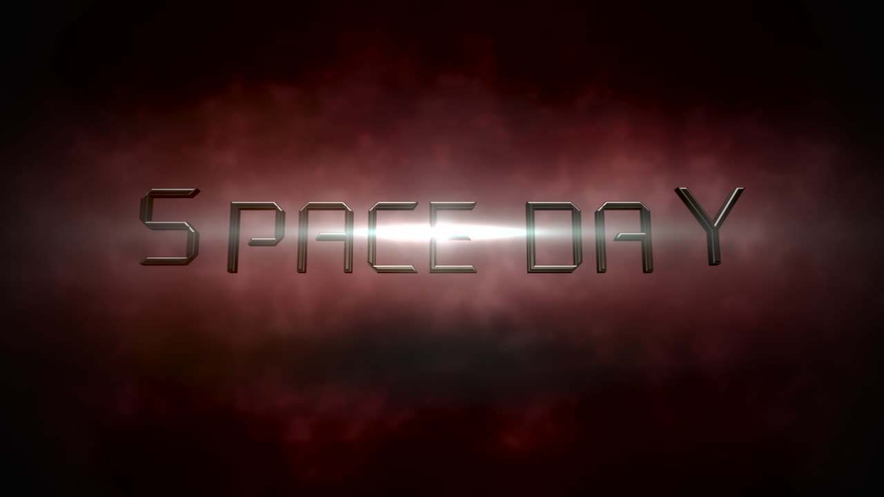 día espacial con nubes de color rojo oscuro en la galaxia