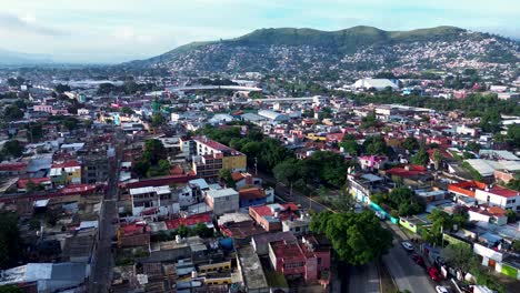 Aerial View of a Densely Populated City in Mexico
