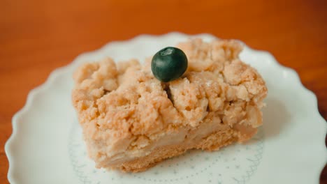 homemade apple pie on the plate