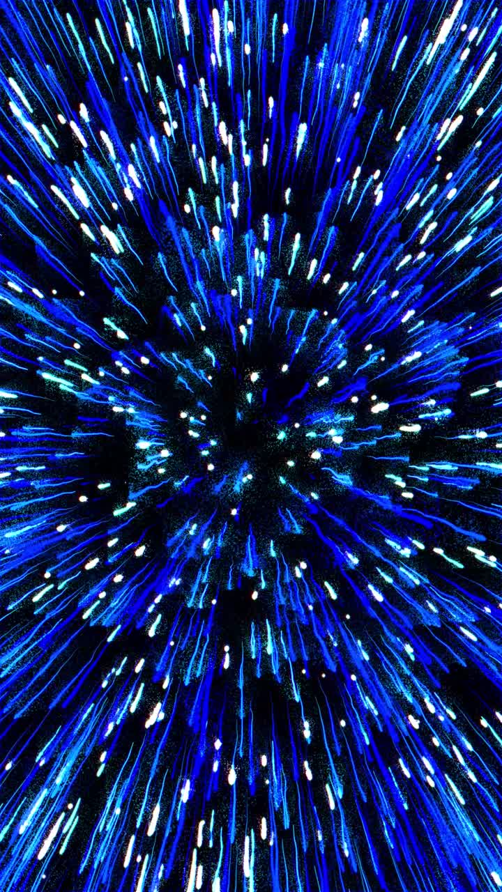 explosión de luz azul abstracta