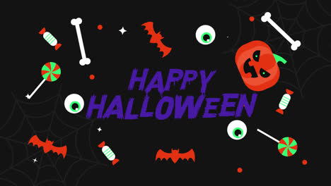 Happy-Halloween-Party-Word-Motion-Graphics-Video-Transparenter-Hintergrund-Mit-Alphakanal