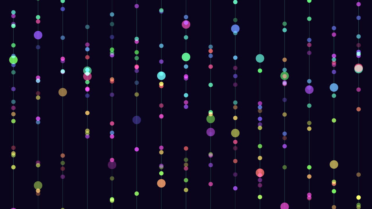 patrón de puntos de arco iris de movimiento con líneas