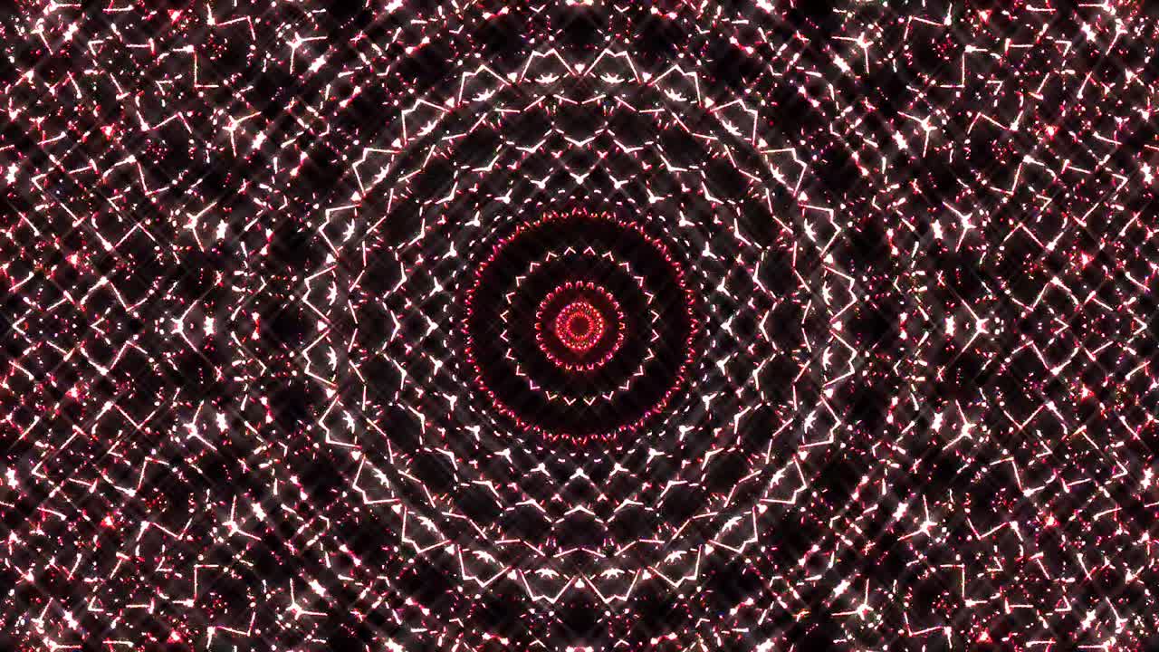 hermoso caleidoscopio abstracto que brilla, una luz radiante que regula los movimientos sutiles