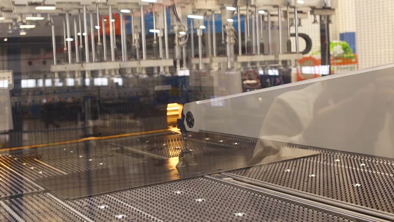 Automated Metal Forming Machine in a Factory