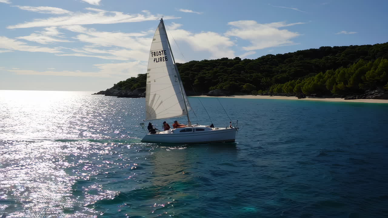 Sailing Trip to a Tropical Island