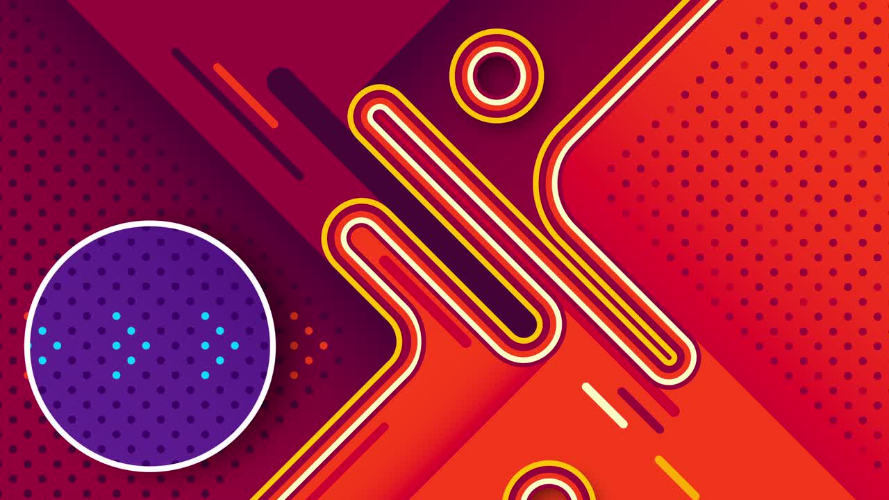 Creative colorful bright background design in 4k video.