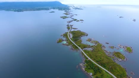 Luftaufnahmen-Der-Atlantikstraße-In-Norwegen