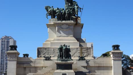 sao paulo, brazil: independence park monument, in ipiranga district