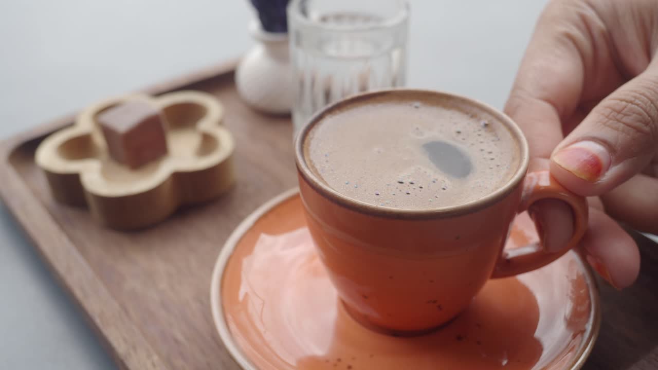 café turco y postre