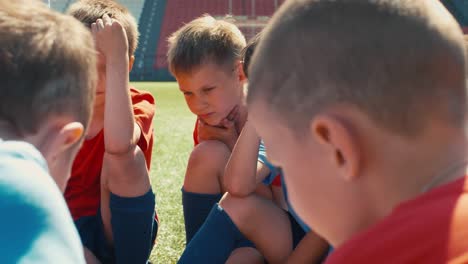 youth soccer team before game