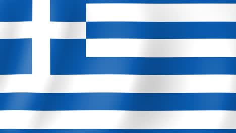 animation of greece flag waving in the wind