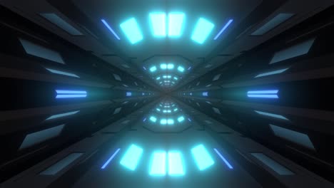 futuristic glowing tunnel