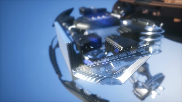 Detailed Car Engine and Other Parts