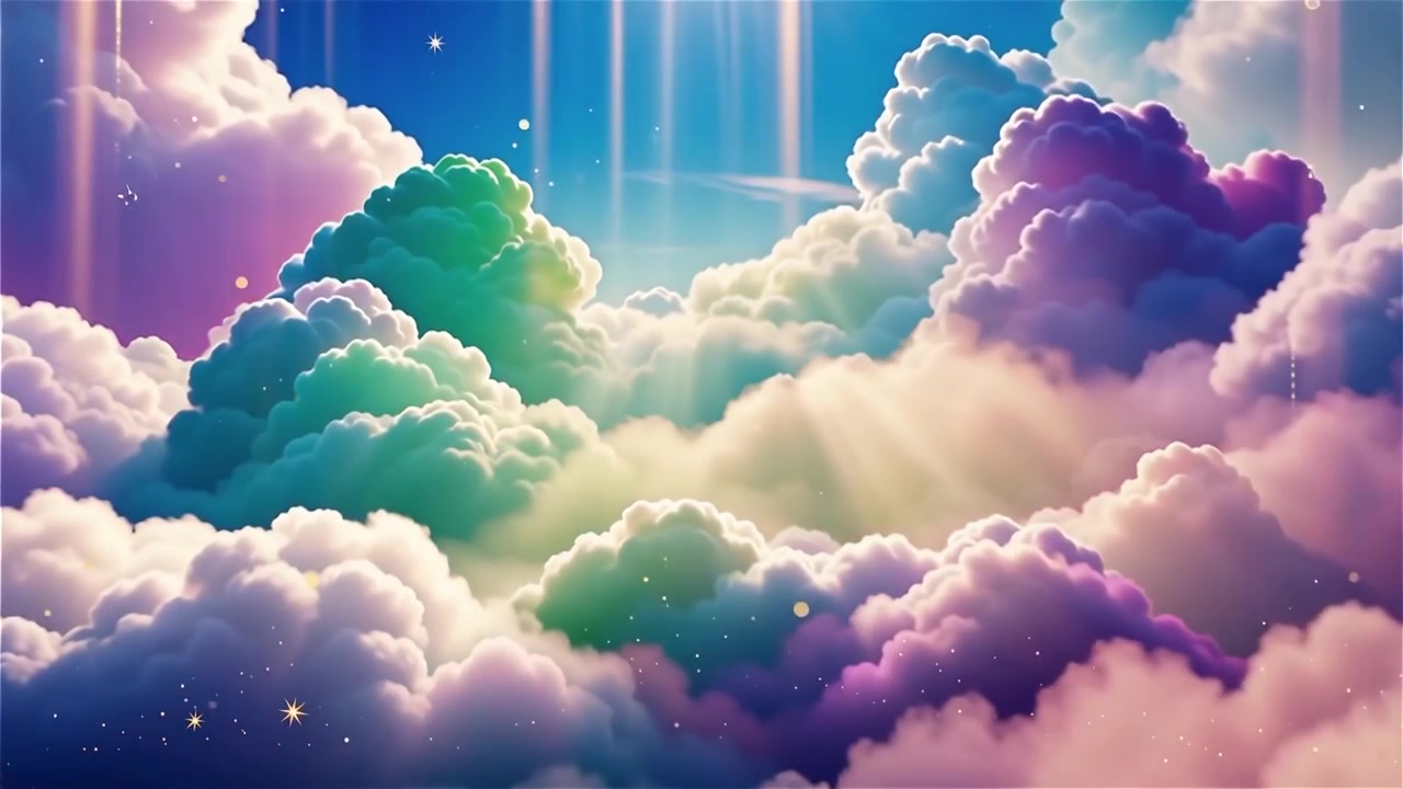 Christian Heavenly Light Worship Background