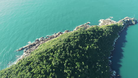 soaring over the captivating campeche island along the coast of santa catarina