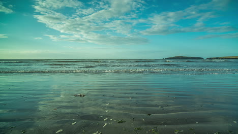 Playa-Y-Costa-En-Gales,-Reino-Unido