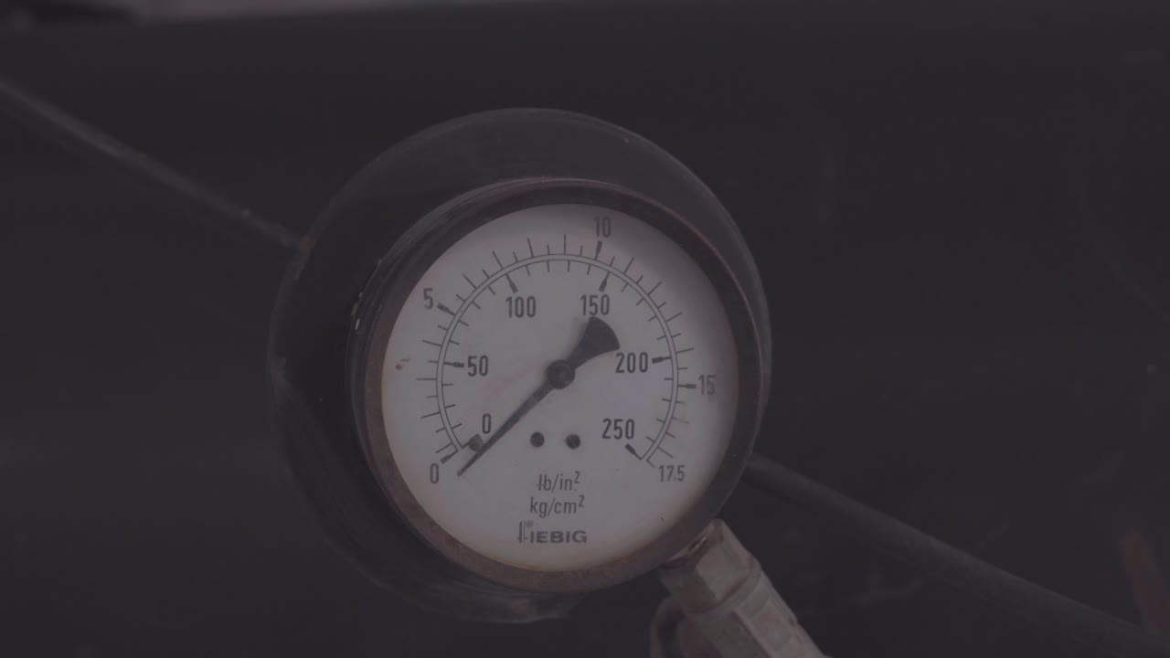 아날로그 미터 클로즈업 샷
