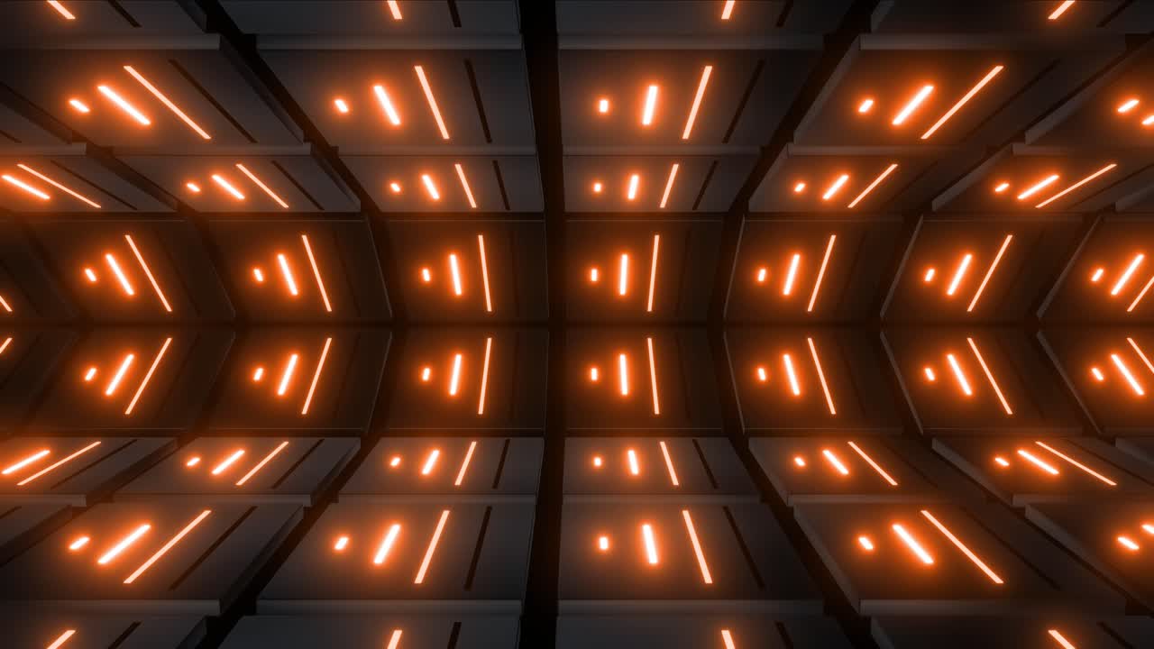 túnel de neón abstracto y futurista