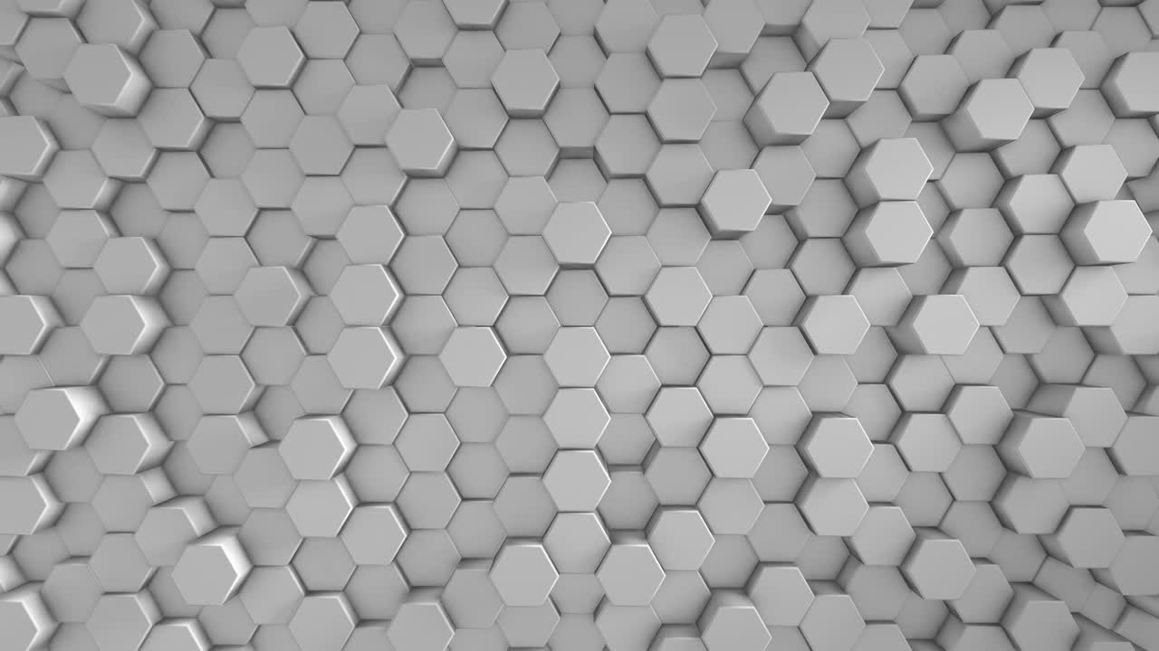 cráneos blancos futuristas, movimiento en un fondo minimalista. animación 3d. la cuadrícula. el concepto de muerte y horror. un montón de cráneos es una impresionante película de horror de halloween