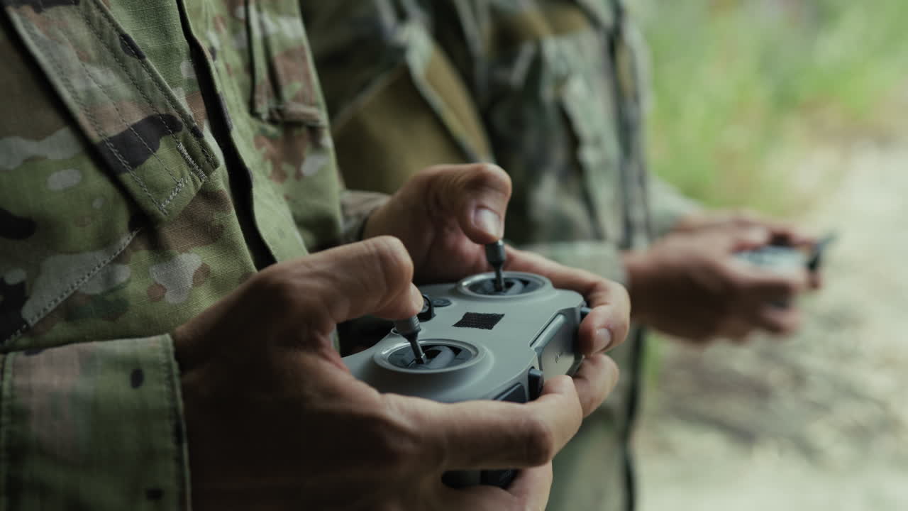 Military Radio Controls for Piloting Drones During War