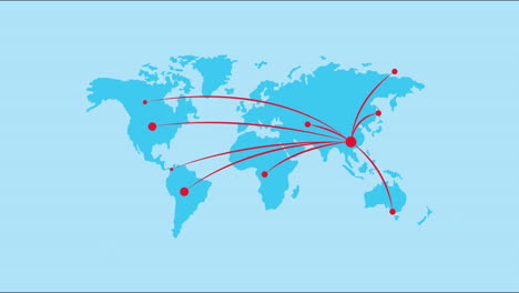 planet earth with covid19 particles pandemic