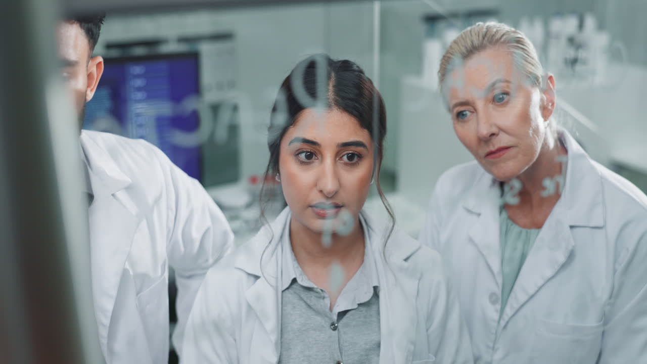 Scientists collaborating in a research laboratory