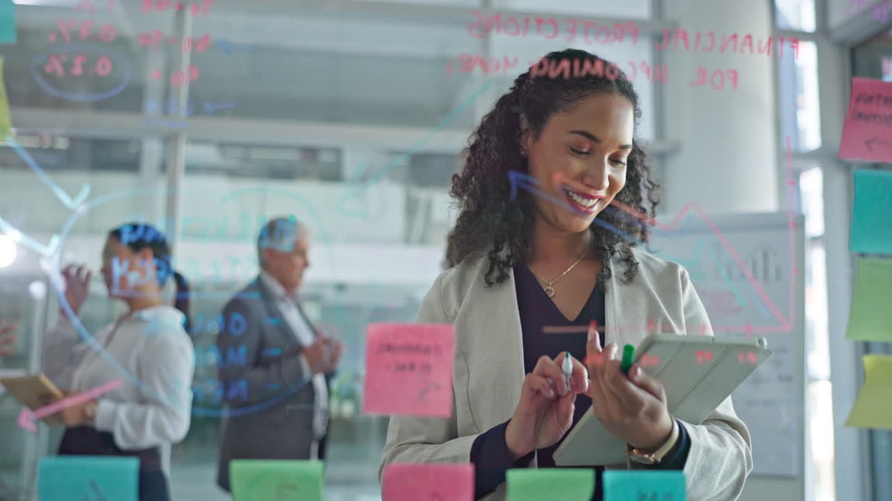 Thinking, brainstorming and woman with ideas