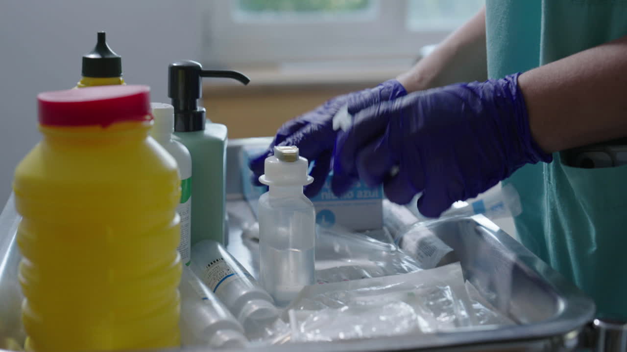 Medical Cart with Supplies