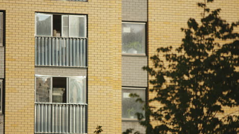 exterior of a modern brick apartment building